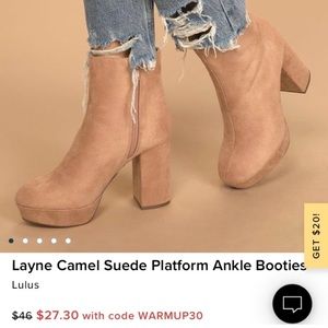 Lulu’s platform booties